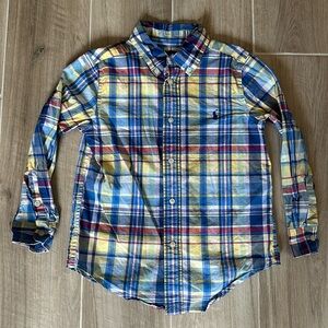 Ralph Lauren Plaid Button Down 5t